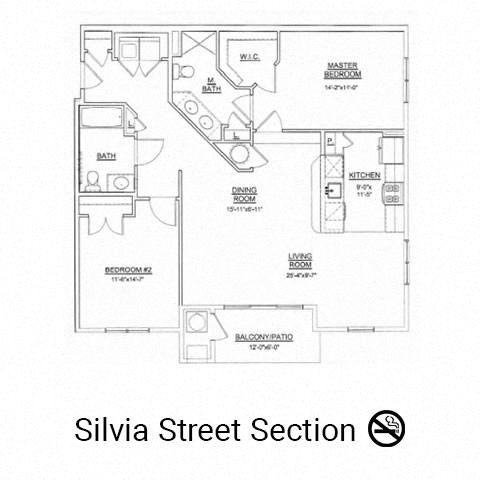 Princeton Floor Plan at Heritage Court, Ewing, NJ